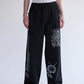 All print Sweat Pants / 【裏起毛】ラクガキ総柄スウェットパンツ