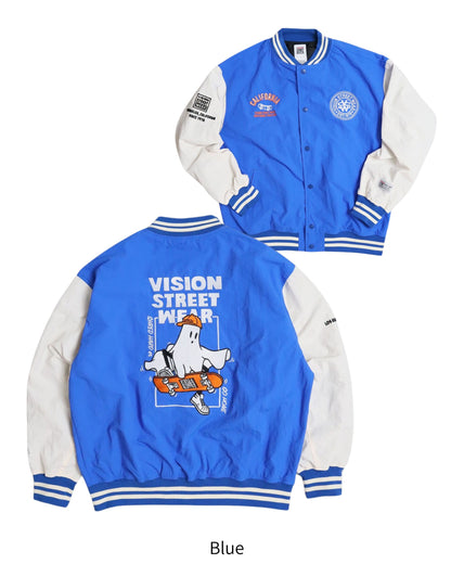 Ghost Nylon Jacket / ゴースト総柄ナイロンスタジャン