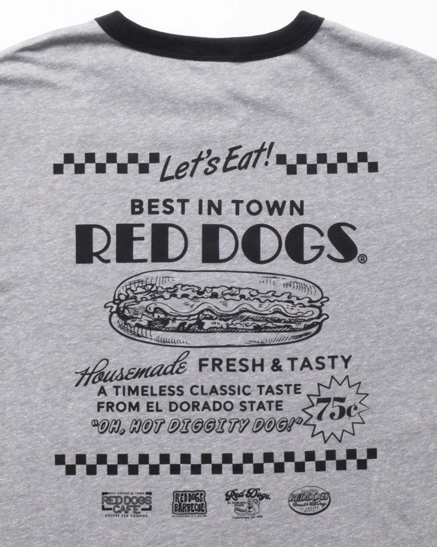 【RedDogs】ヴィンテージリンガーTシャツ