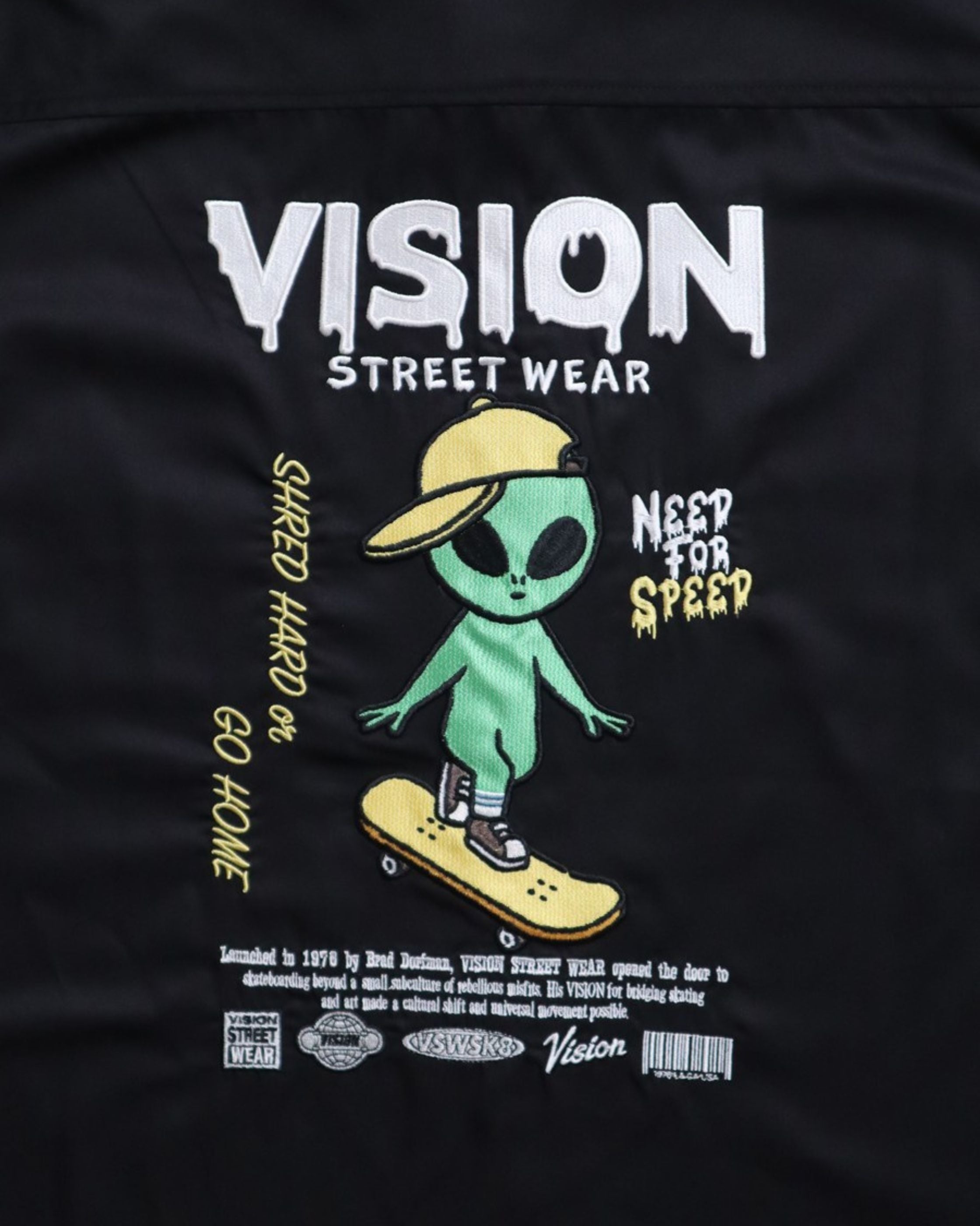 VISION STREET WEAR】Alien Embro Shirt / エイリアン刺繍シャツ – Ha