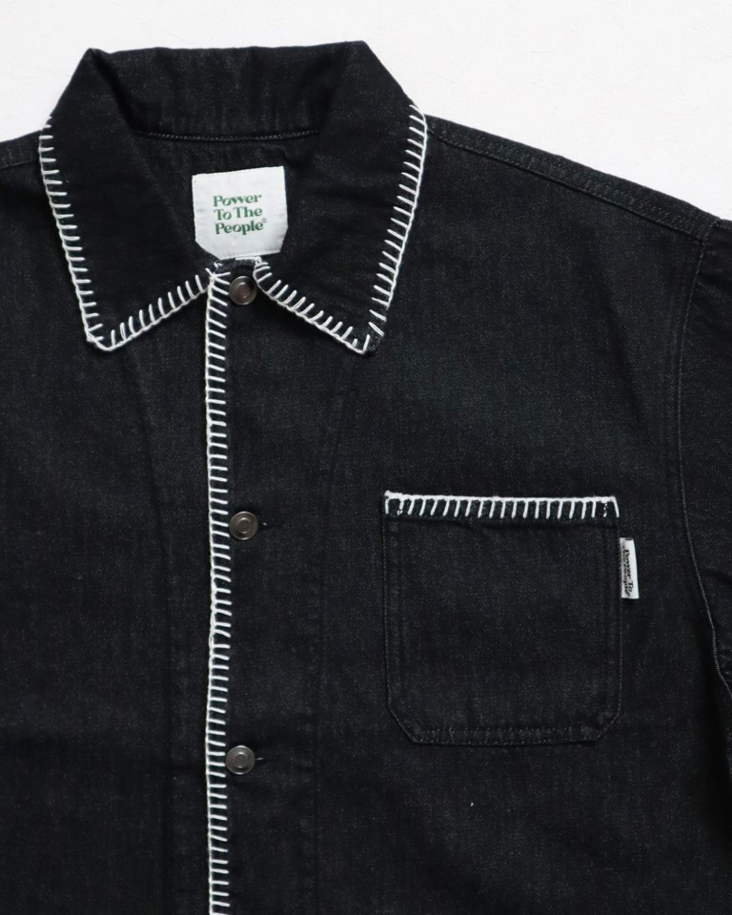 ブランケットステッチ　デニムジャケット