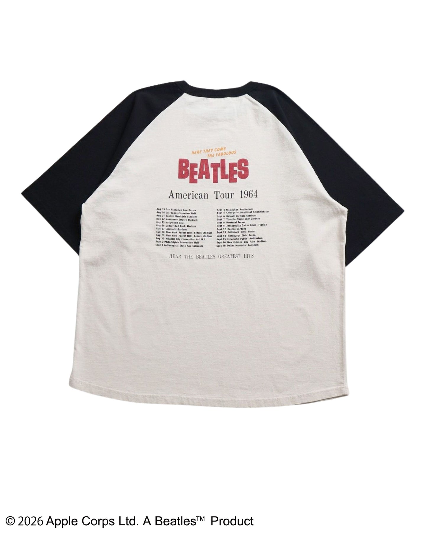 【ビートルズ】ツアープリントラグランT
