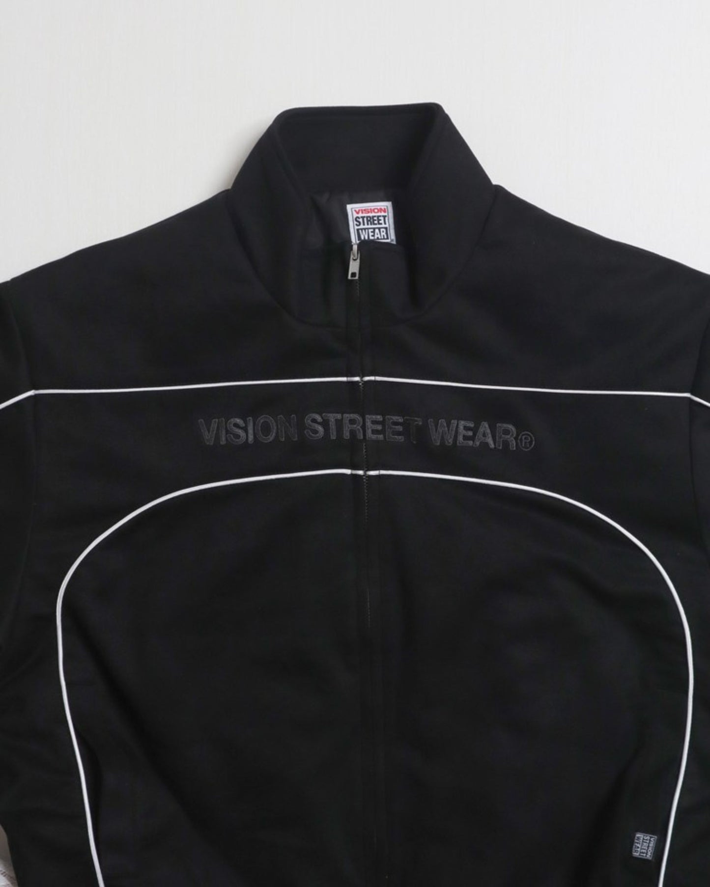 Fake suede piping padded jacket / フェイクスエードパイピング中綿ジャケット