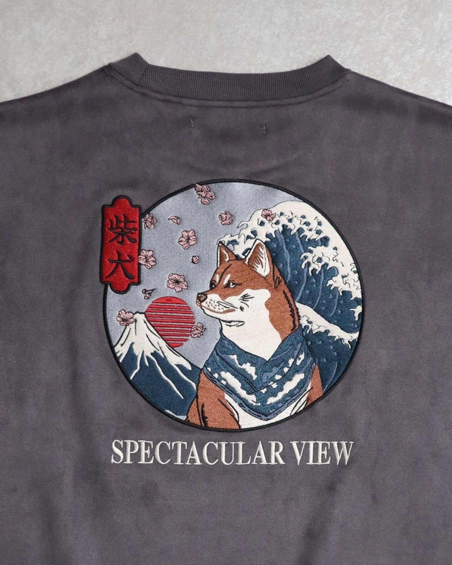 【JapanSeries】SHIBAINU Suede Sweatshirt