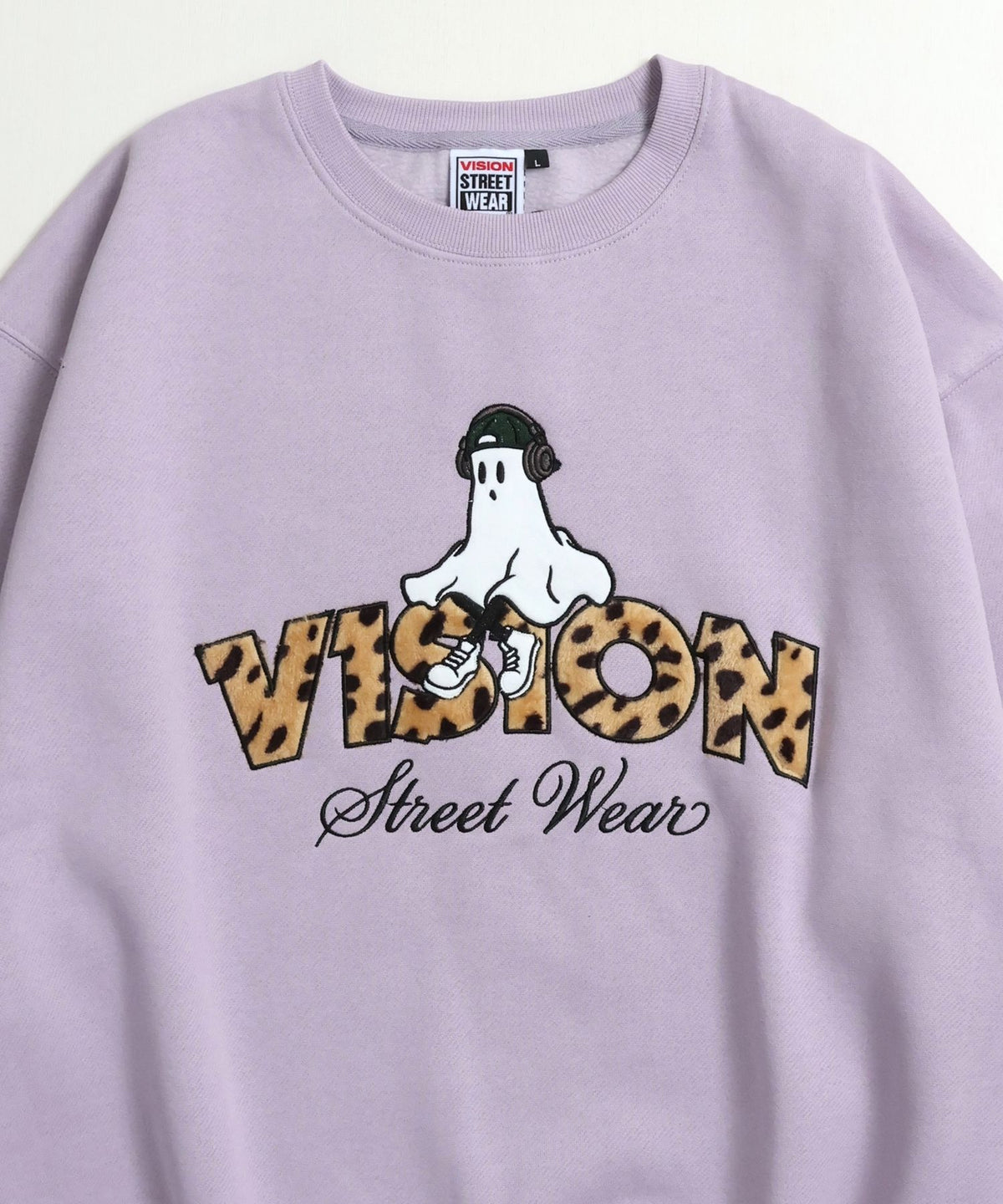 Ghost Logo Sweat / 【裏起毛】ゴースト異素材ロゴスウェット