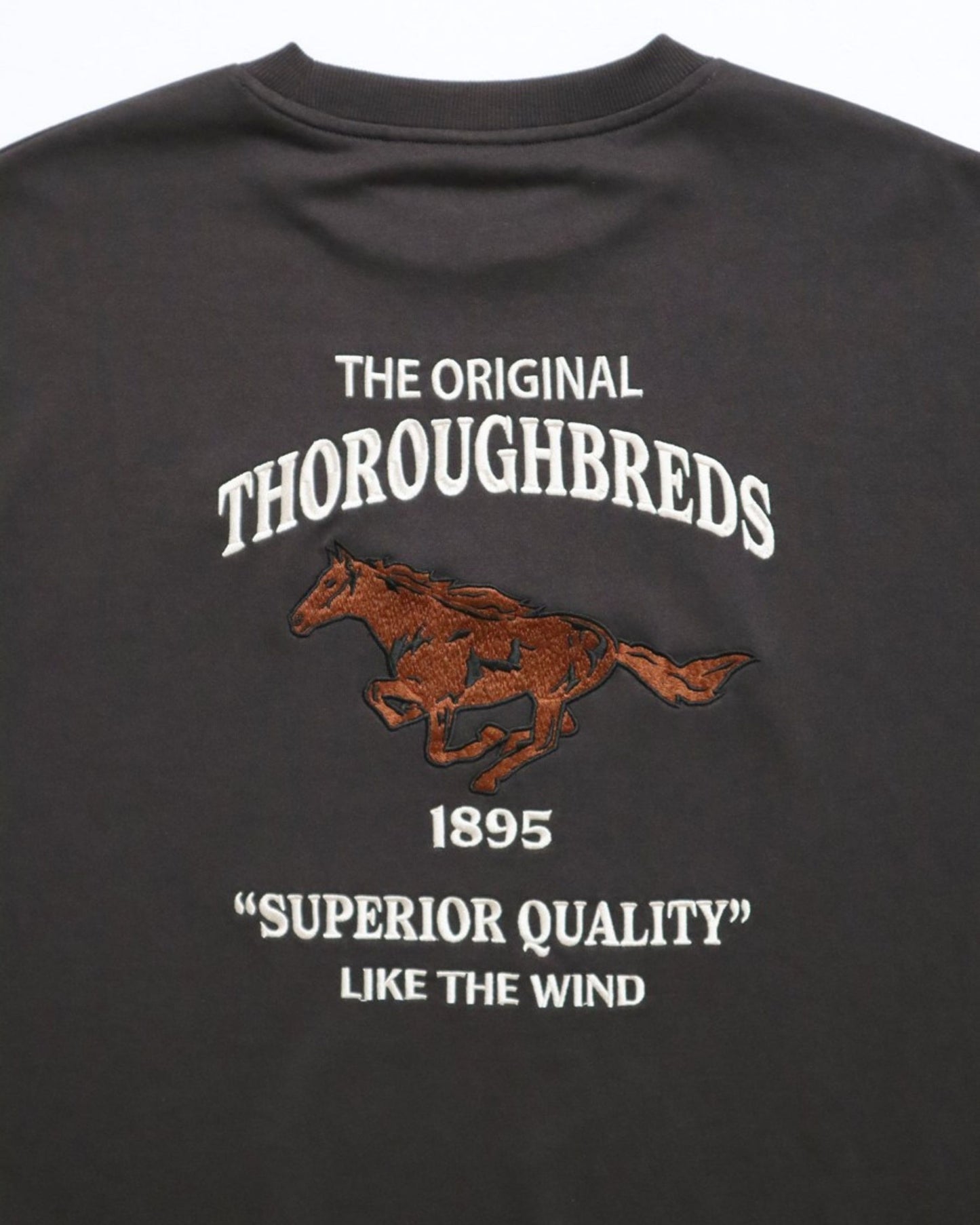 馬刺繍ロゴスウェット