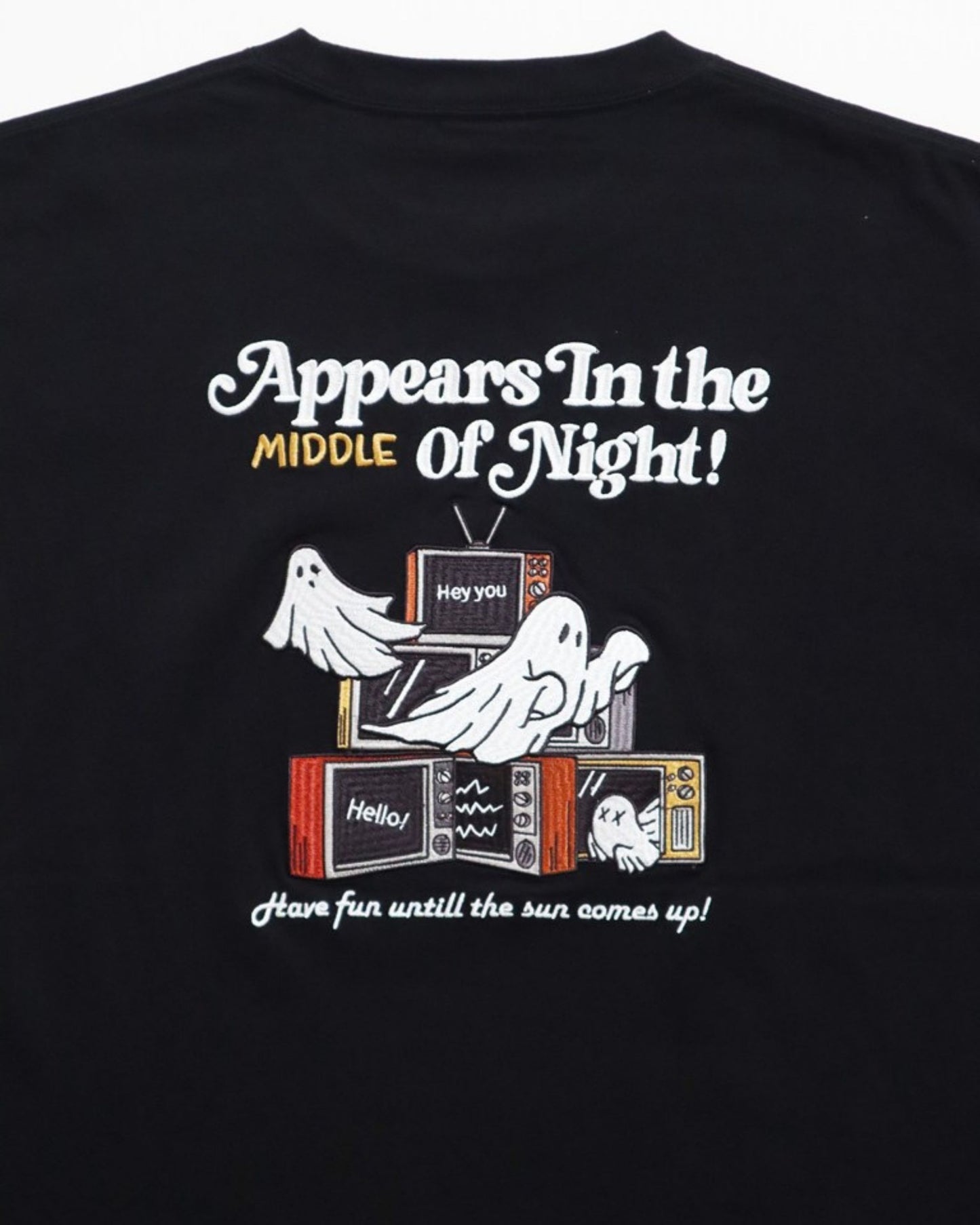 ミッドナイトオバケ刺繍T