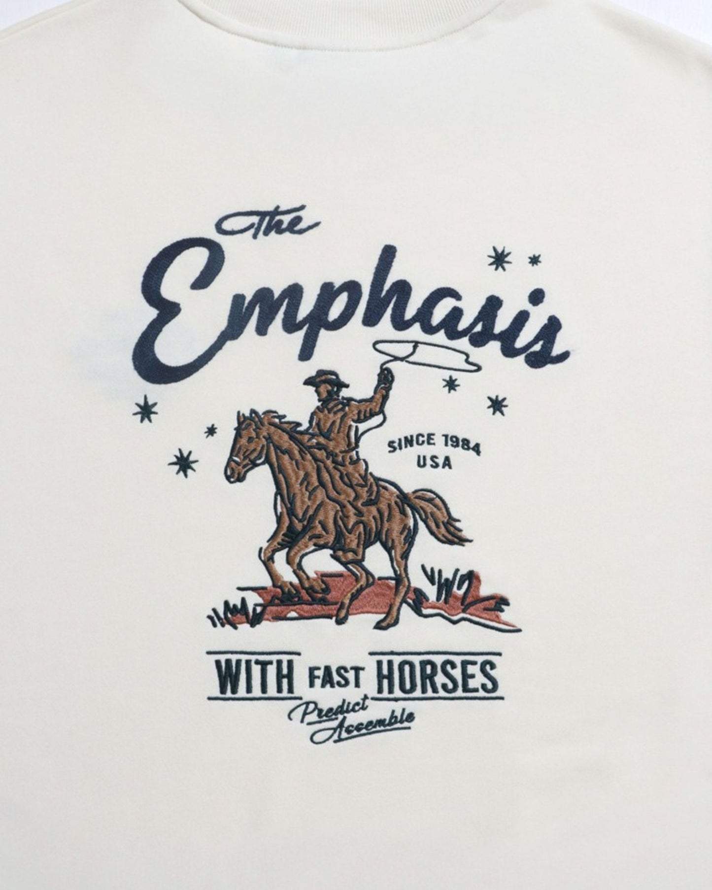 カウボーイ刺繍スウェット