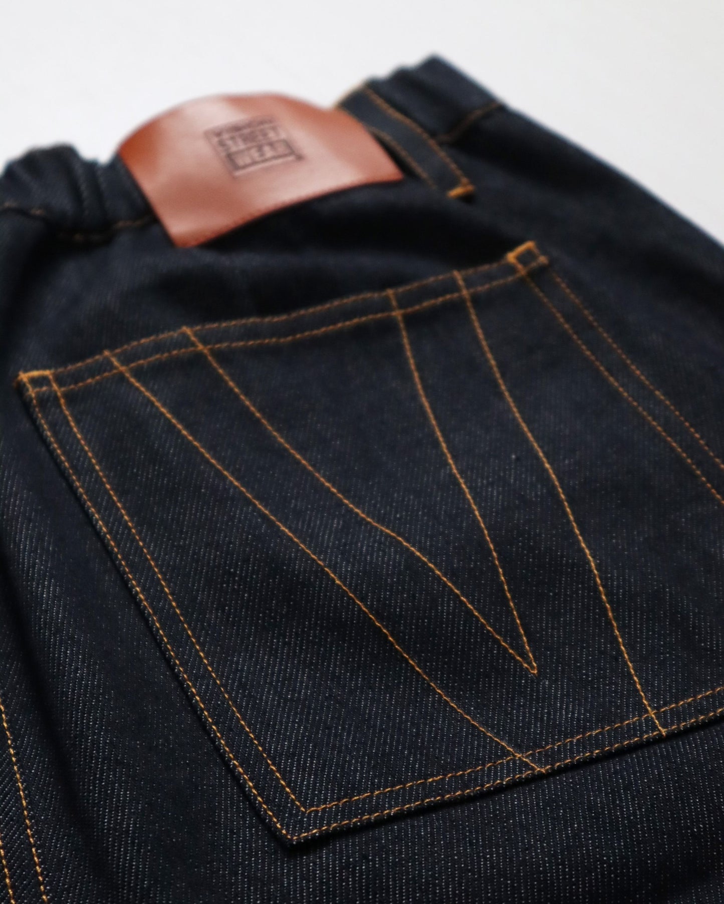 Rigid Double Knee Pants / Vステッチリジットデニムパンツ