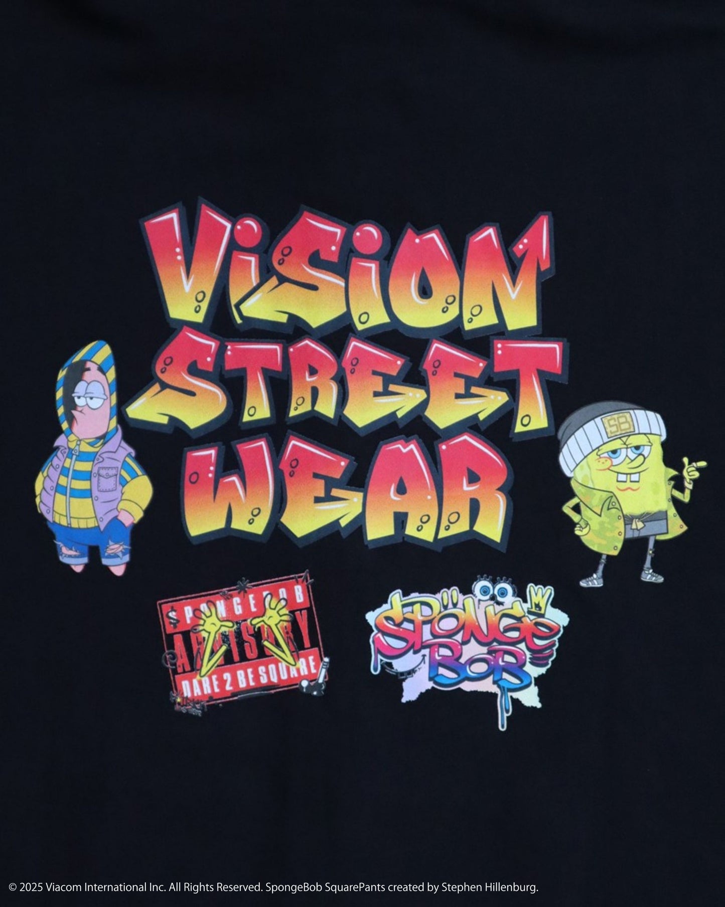 【スポンジ・ボブコラボ】 Logo ZIP PK / ストリートグラフィックZIPパーカー