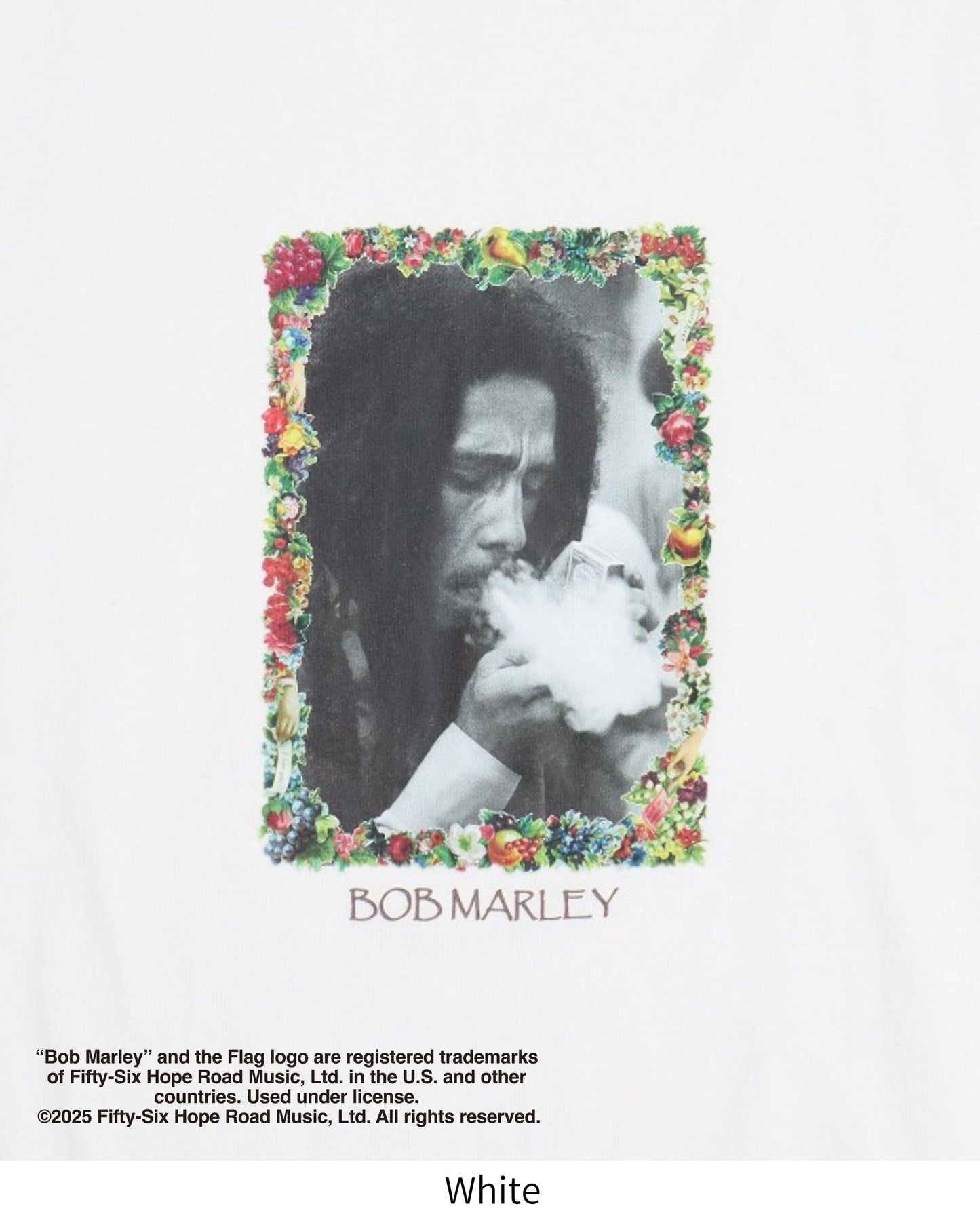 【BOB MARLEY】Flower Photo Tee