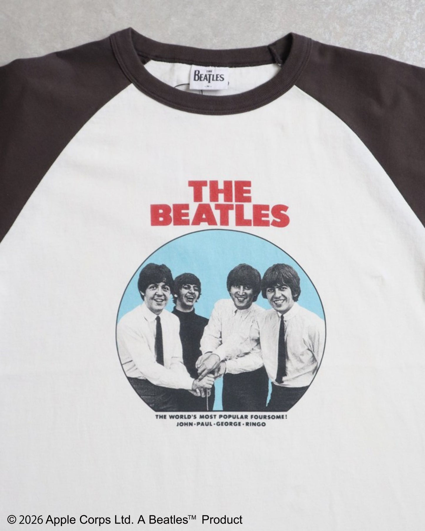 【ビートルズ】レコード柄ラグランT