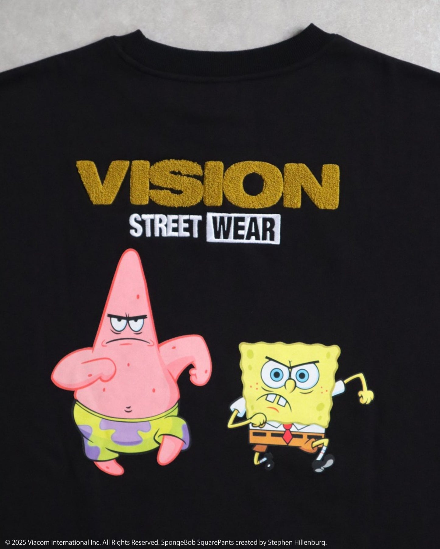 【スポンジ・ボブコラボ】SpongeBob & Patrick Sweatshirt / サガラ刺繍ストリートスウェット