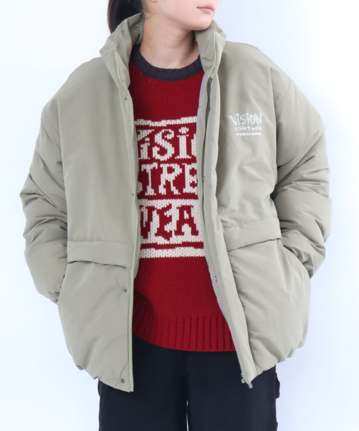 Stand neck padded jacket / スタンドネック中綿ジャケット