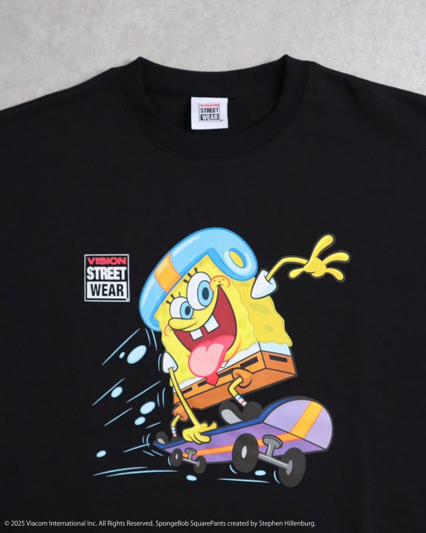 【スポンジ・ボブコラボ】Skateboard Sweatshirt / POPプリントコラボスウェット