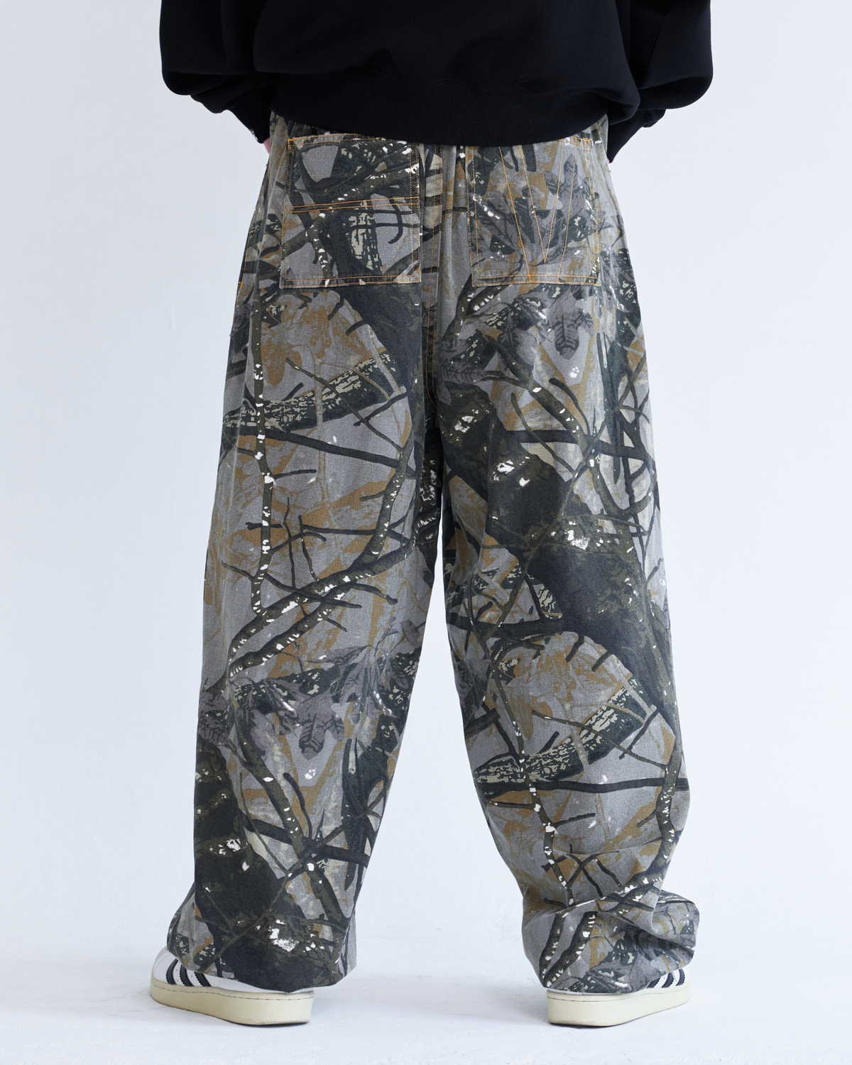 【再入荷】Rigid Double Knee Pants / Vステッチリジットデニムパンツ