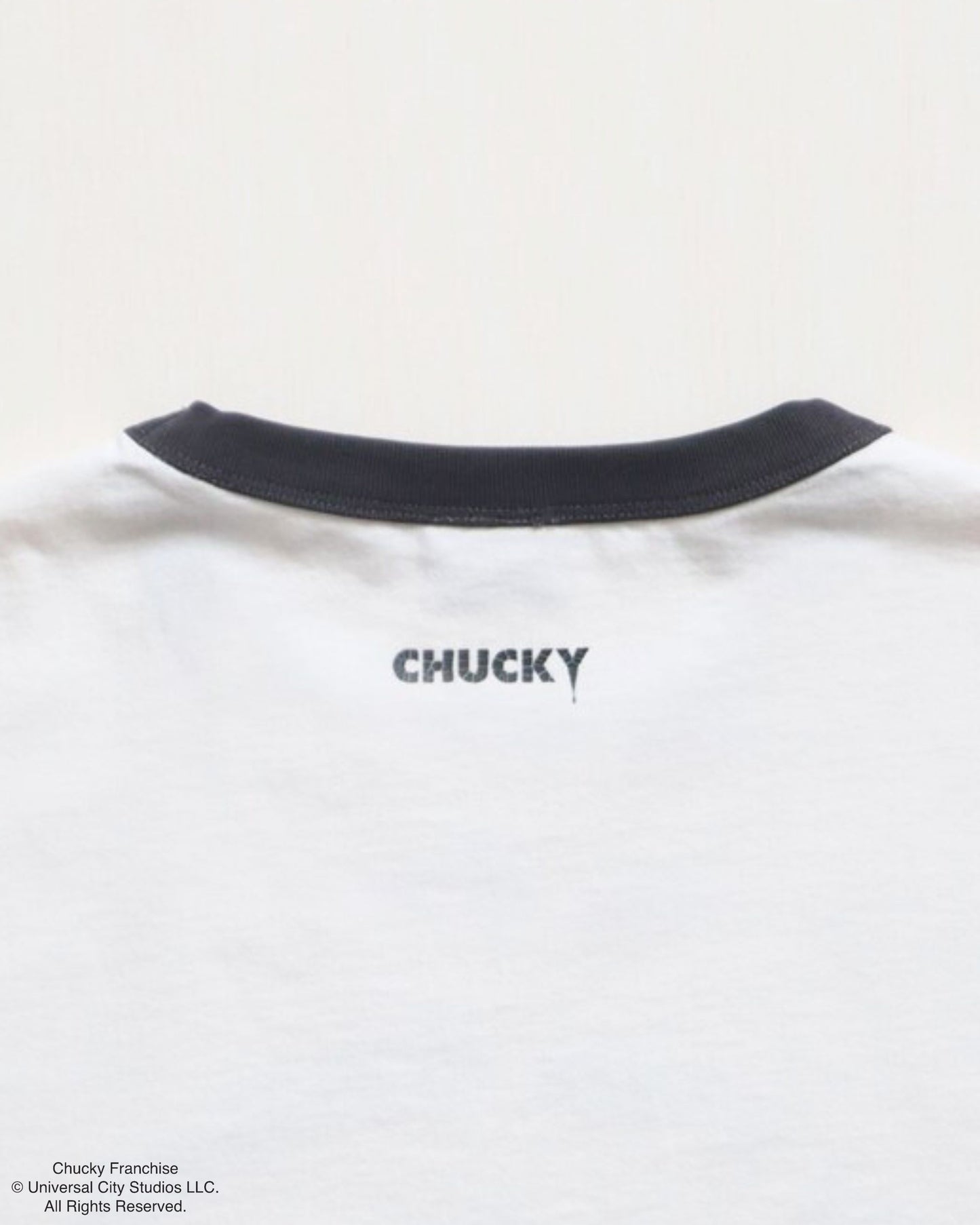 【CHUCKY】チャッキー　クラックプリント　リンガーT