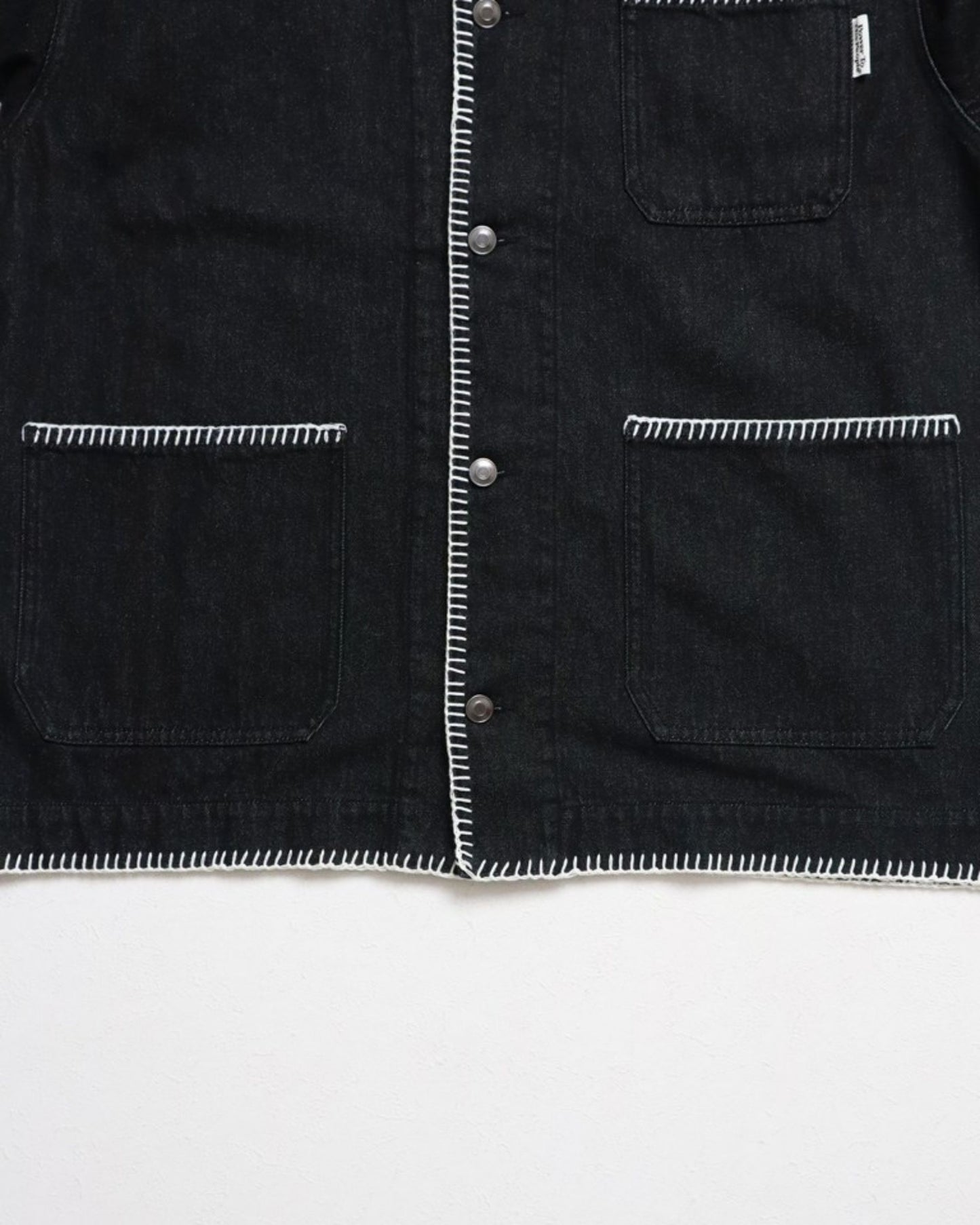 ブランケットステッチ　デニムジャケット