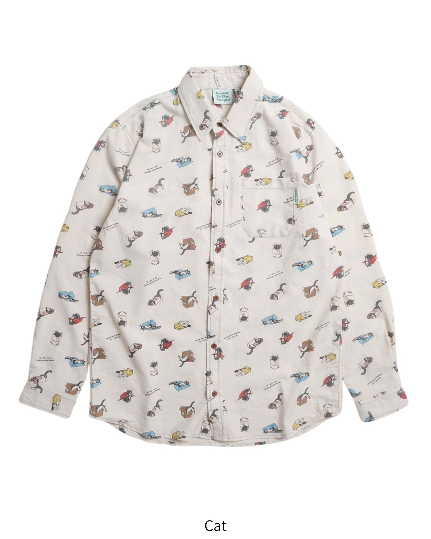 レトロ総柄シャツ