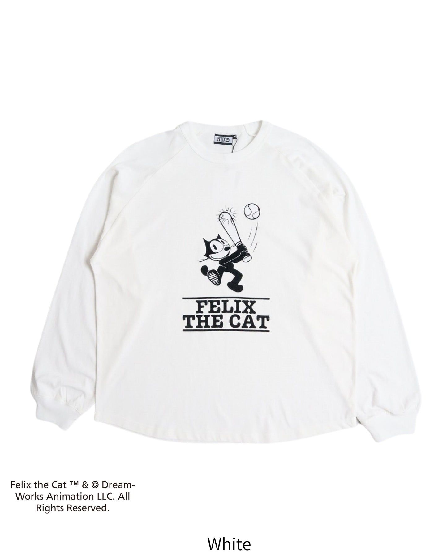 【FELIX THE CAT】ラグランフロッキーロンTee