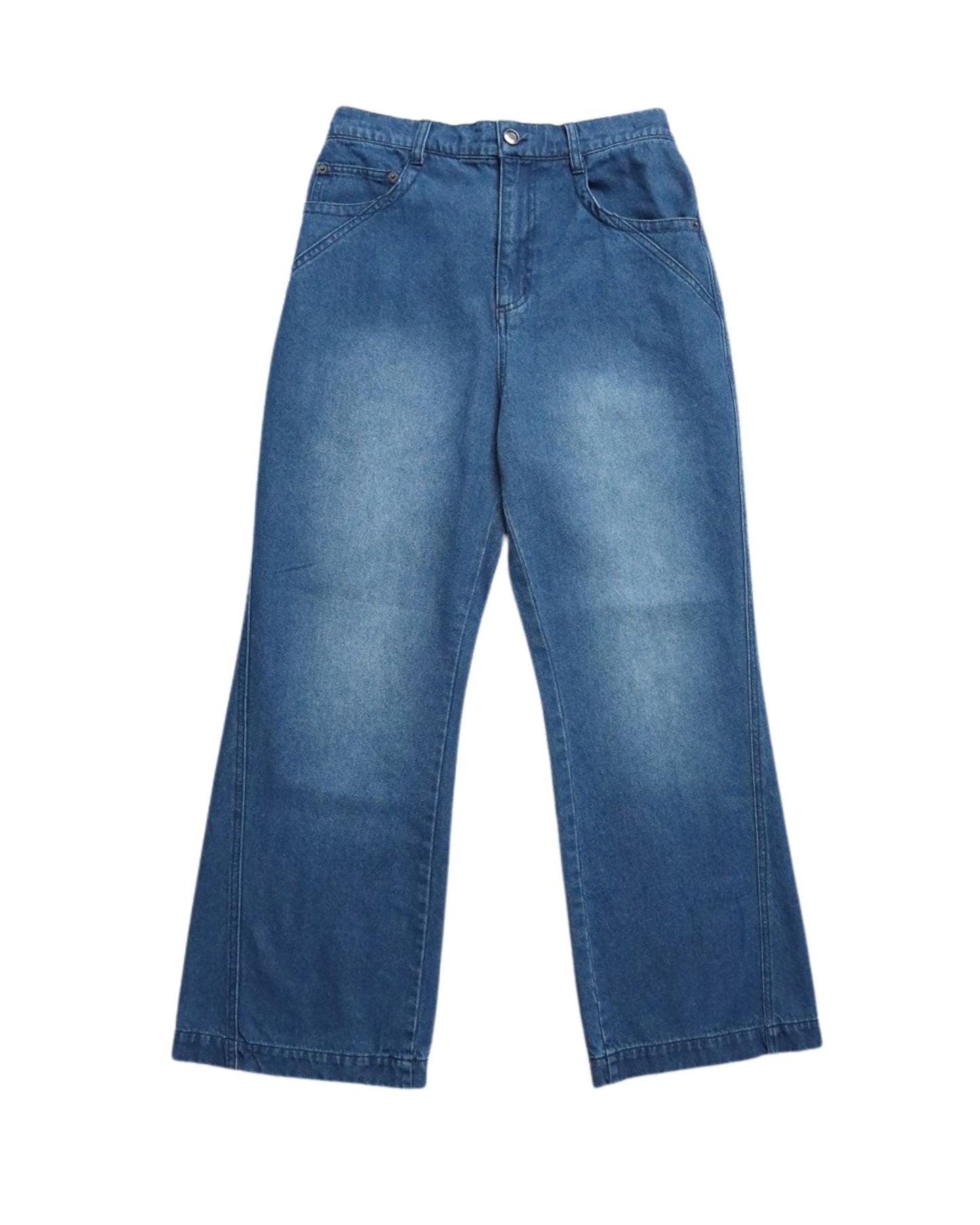 フェード加工フレアデニム