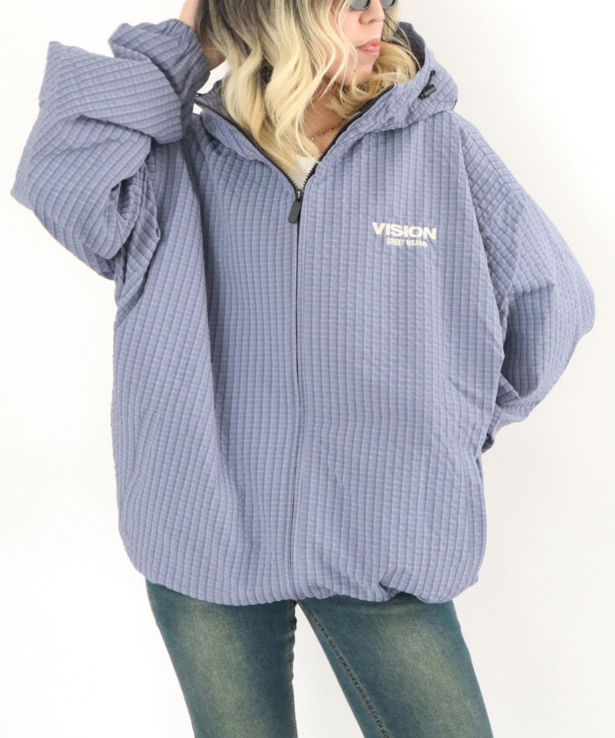 Stand neck hoodie jacket / スタンドネックフーディージャケット