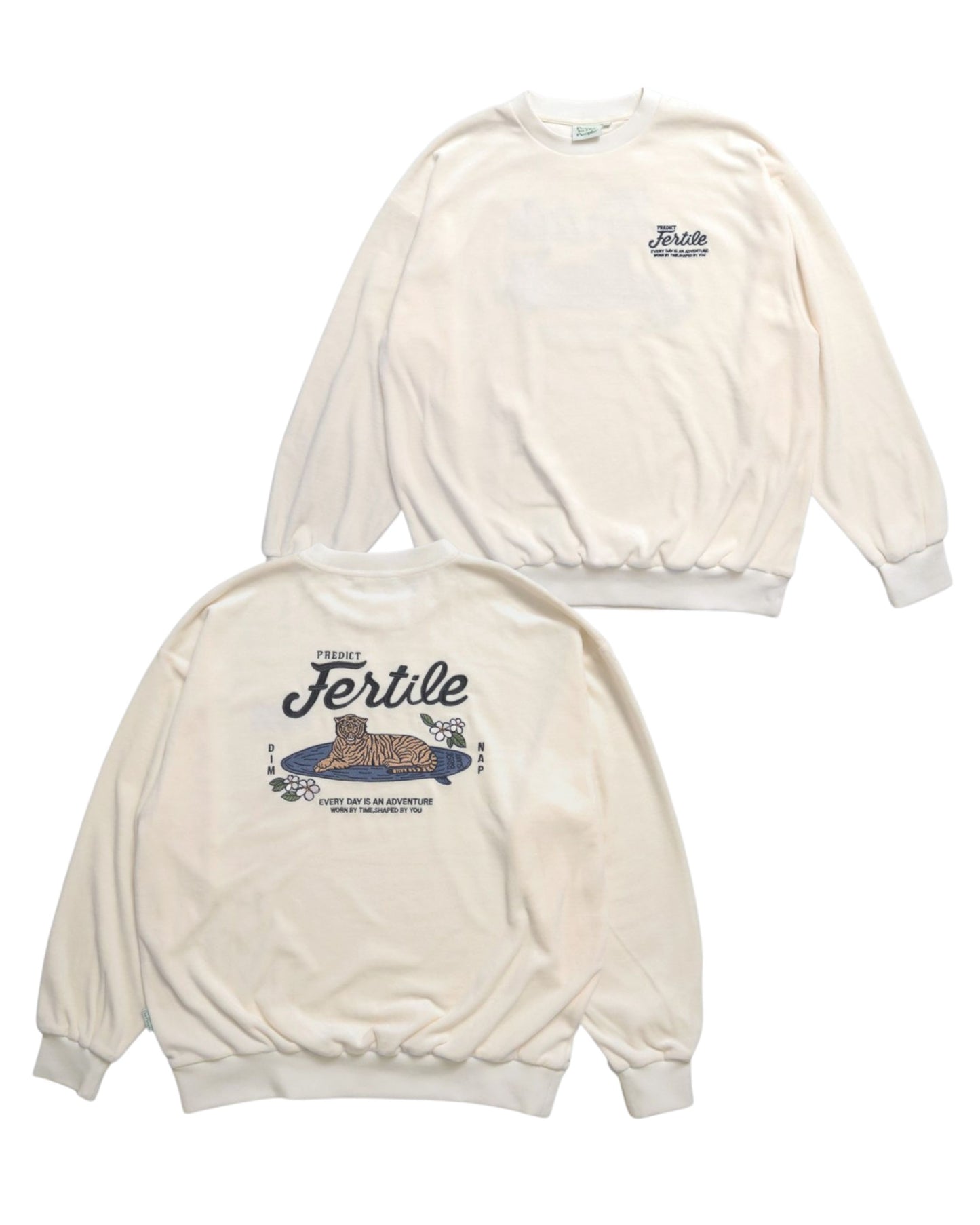 Tiger Surf  Velor Sweatshirt
