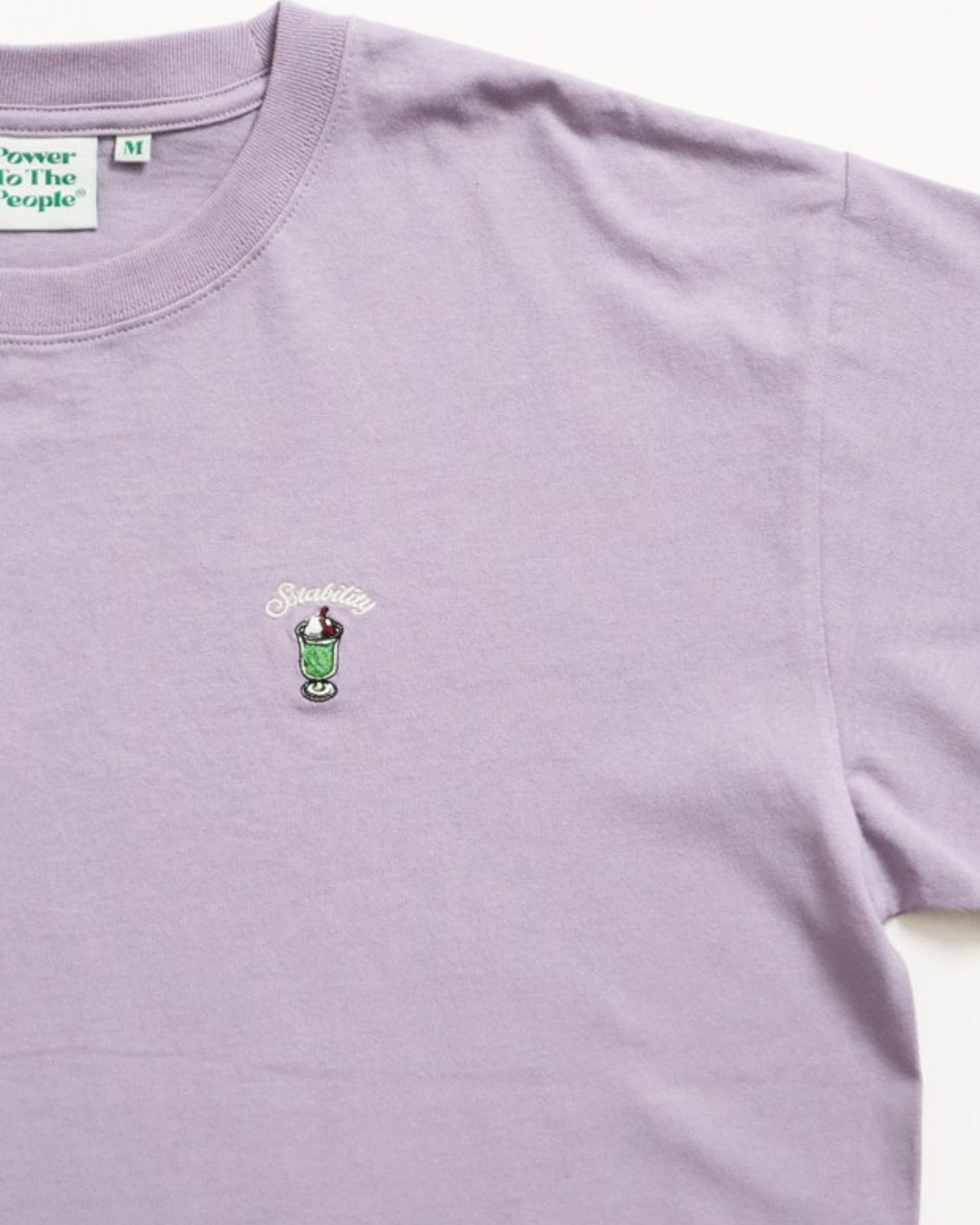 ワンポイント刺繍T　クリームソーダ