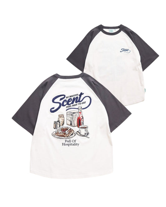 レトロカフェ刺繍T