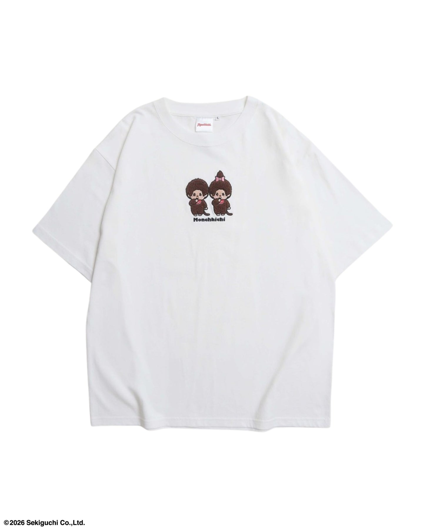 【モンチッチ】刺繍Tシャツ