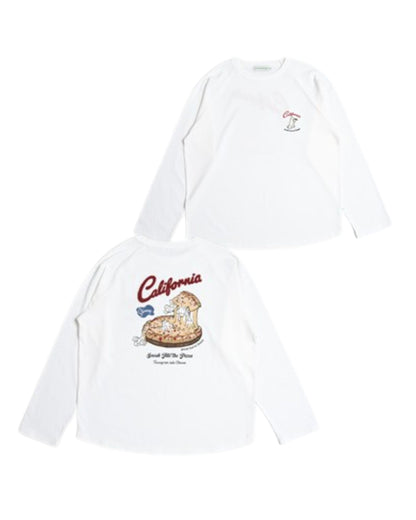 Ghost & Pizza L/S Tee