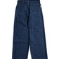 ベルト付きワイドデニムパンツ