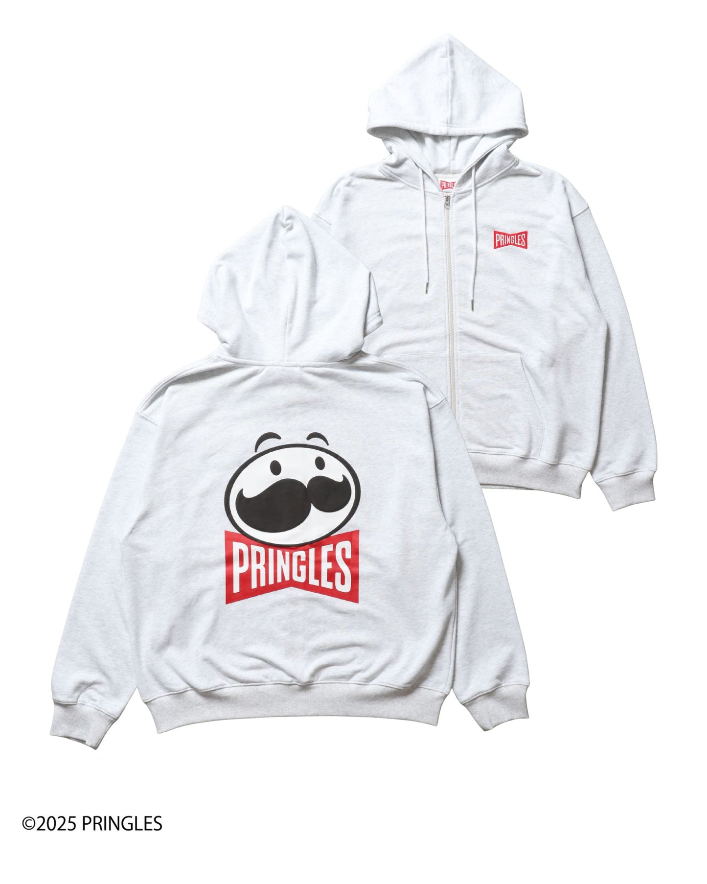 【PRINGLES】Back Face Zip Hoodie