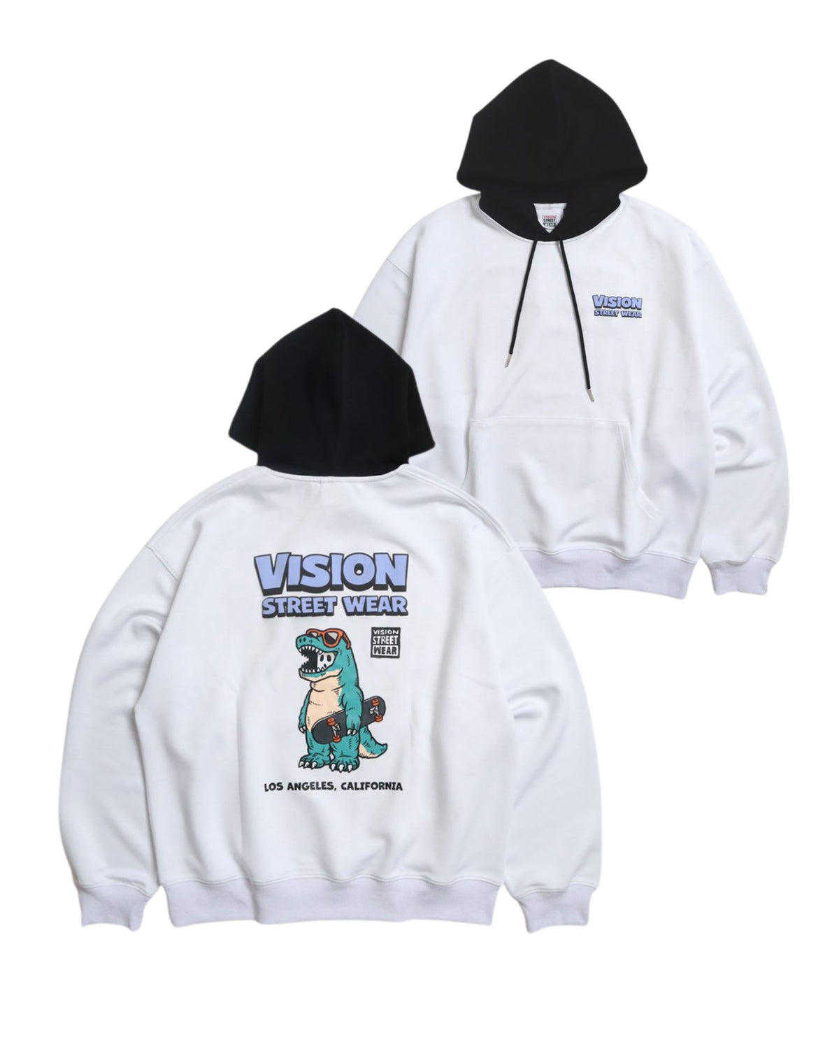 Dinosaur ghost hoodie / ゴースト配色フーディー