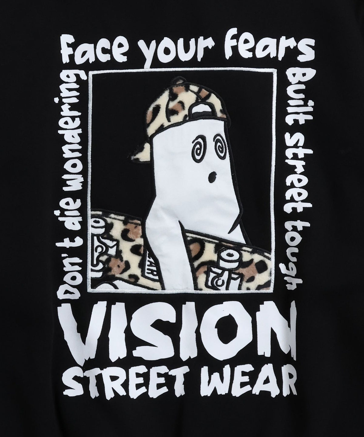 Ghost Zip Sweat / 【裏起毛】ゴースト異素材ハーフジップ