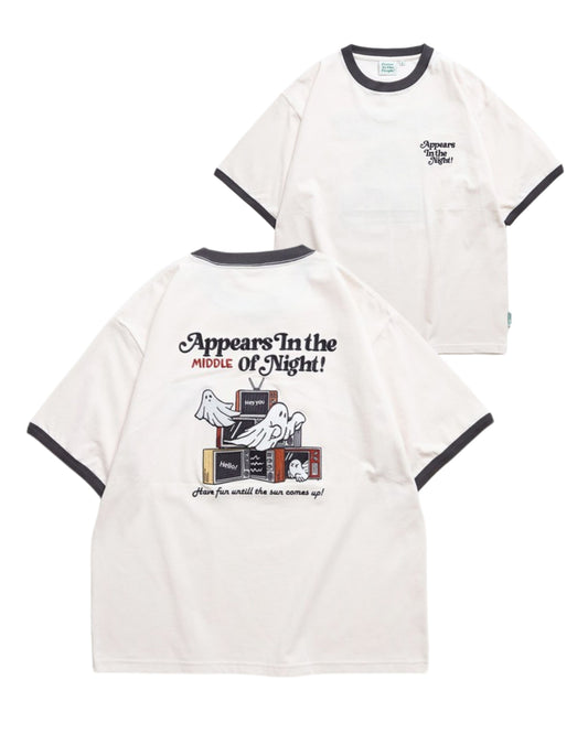 ミッドナイトオバケ刺繍T