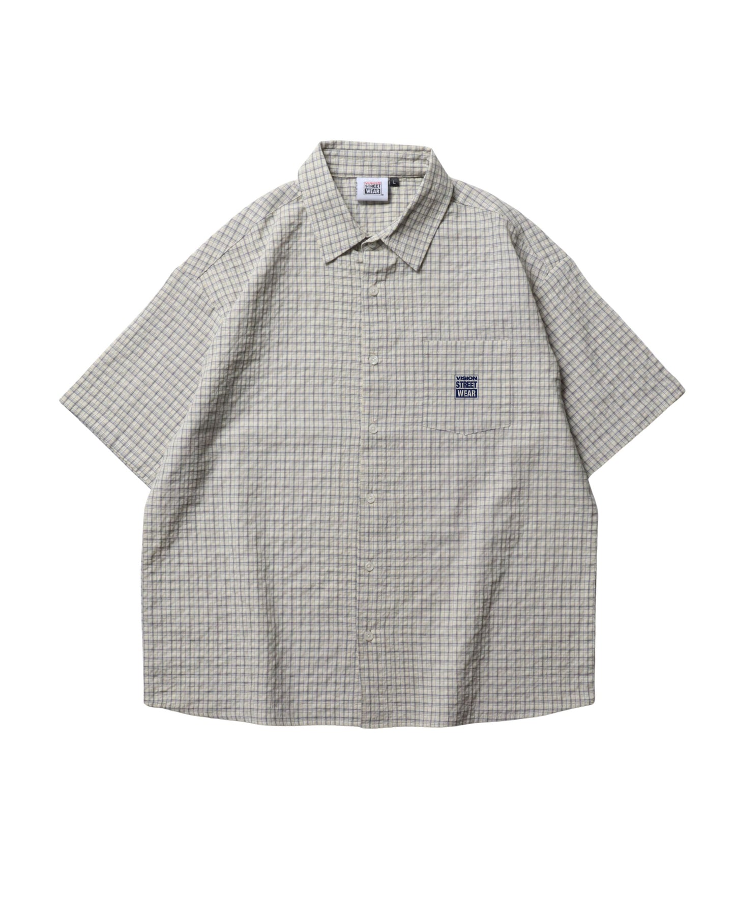 Seersucker Check Shirt / シアサッカーチェックシャツ