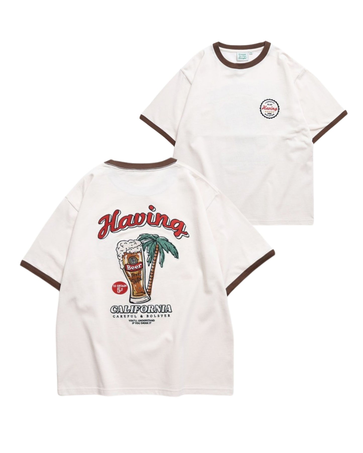 カリフォルニアビール刺繍T