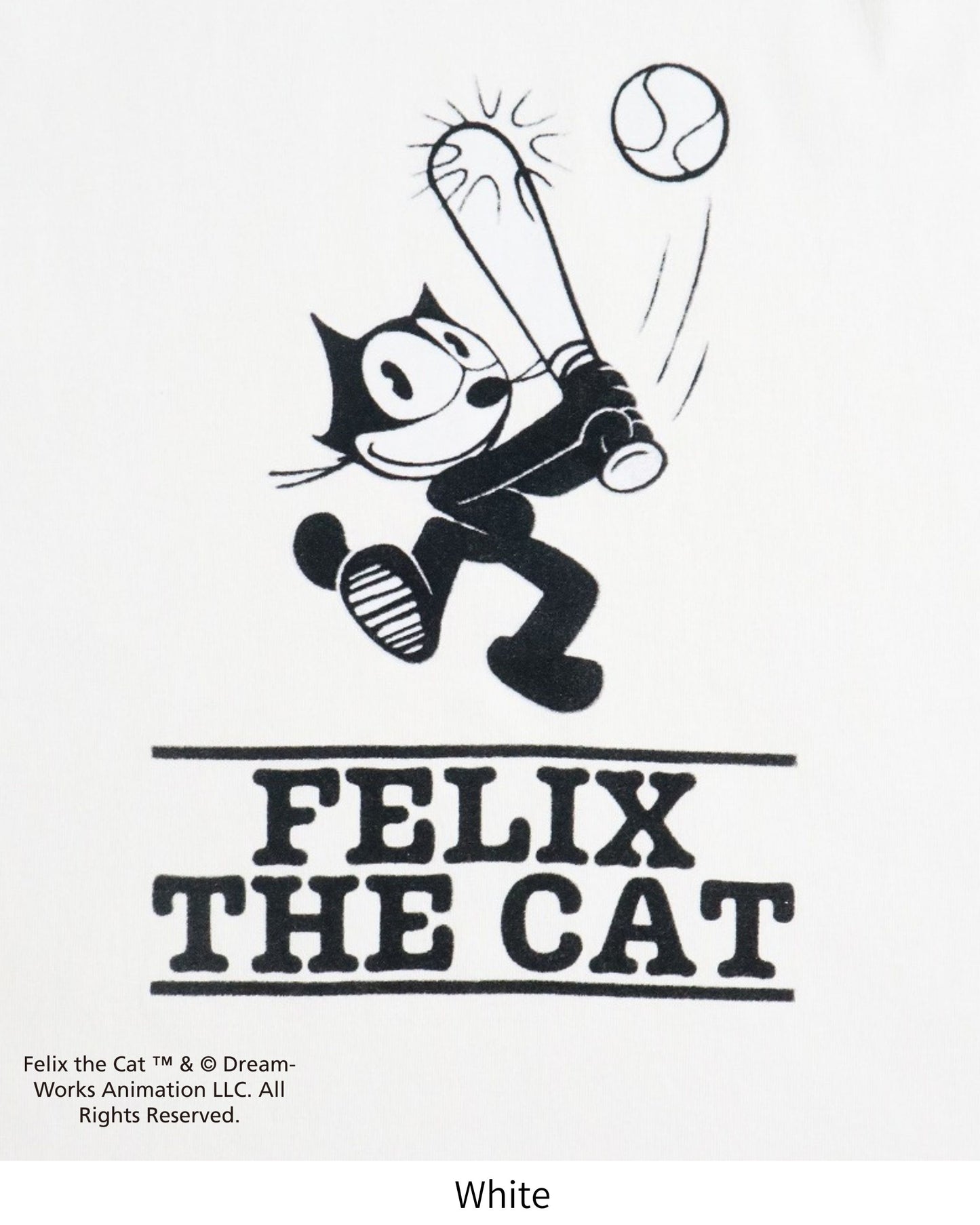 【FELIX THE CAT】ラグランフロッキーロンTee