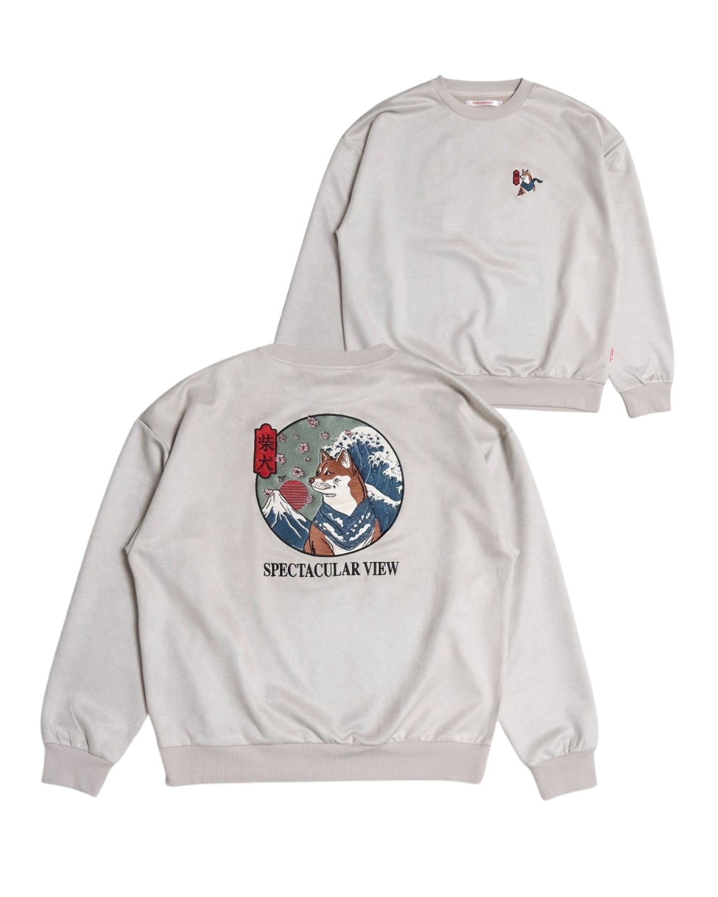 【JapanSeries】SHIBAINU Suede Sweatshirt