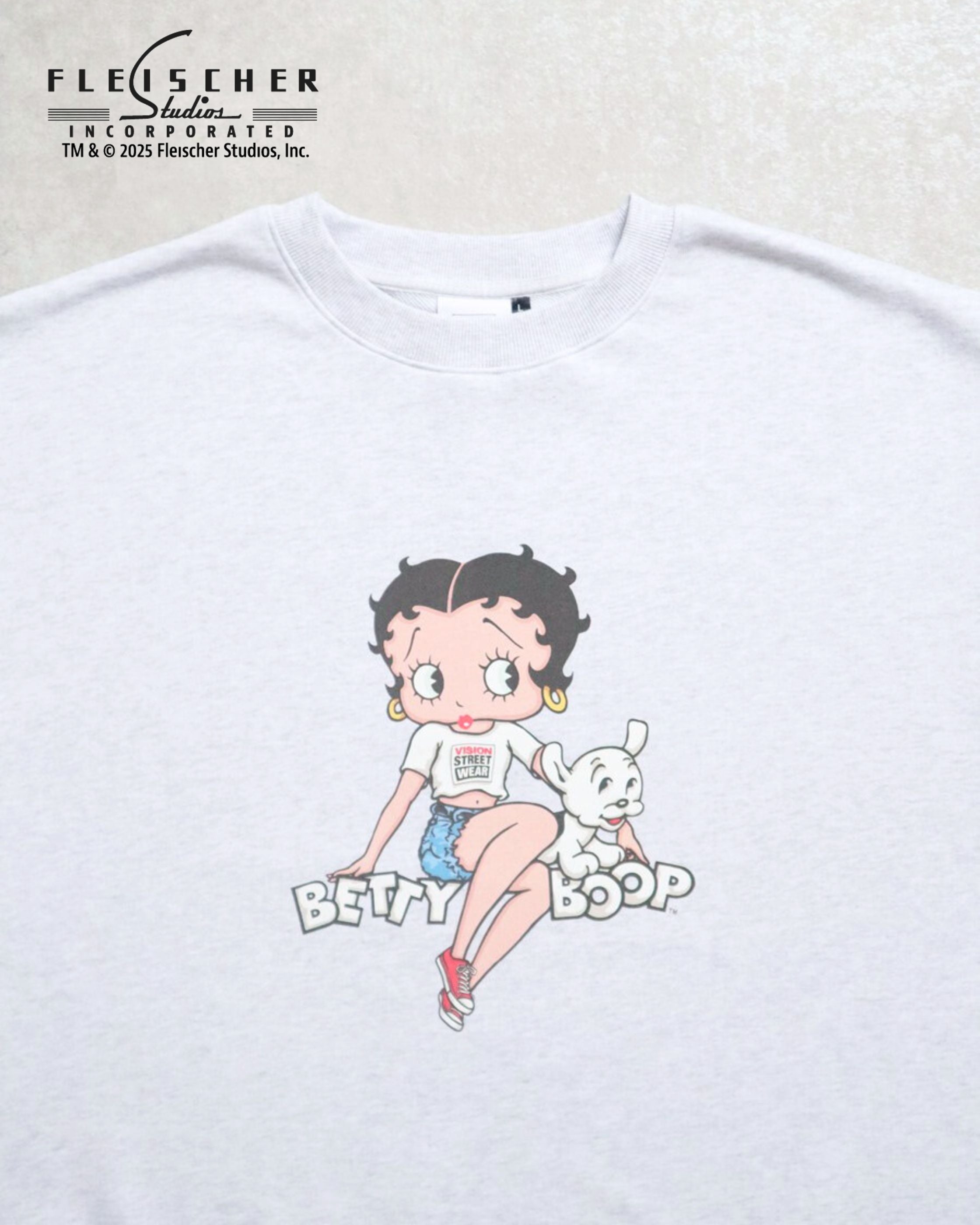 VISION STREET WEAR × BETTY BOOP™】 Front Back Sweatshirt / 前後