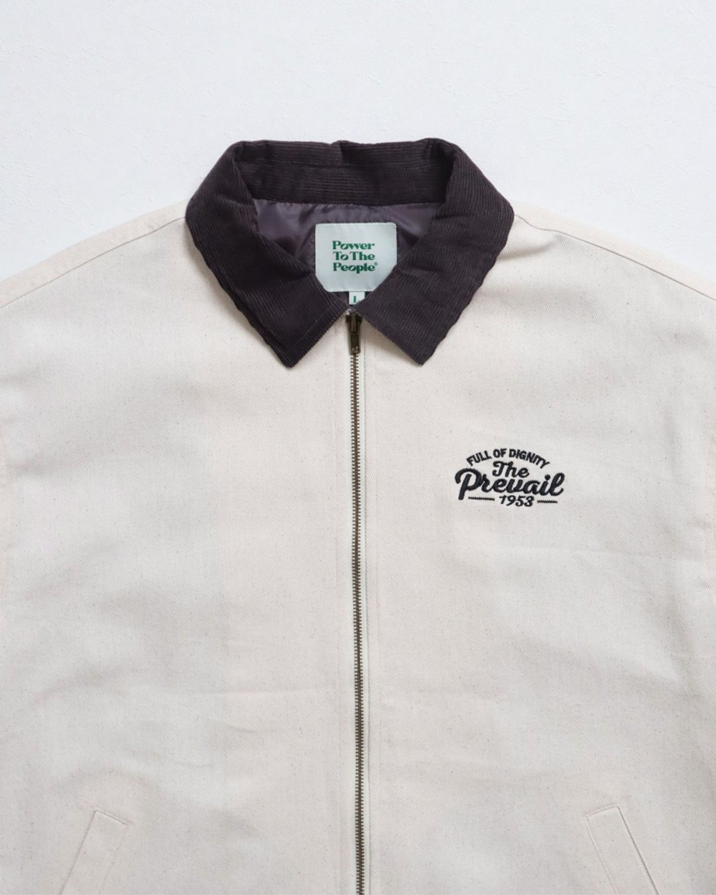 襟コーデュロイ　クラシックカー刺繍ジャケット