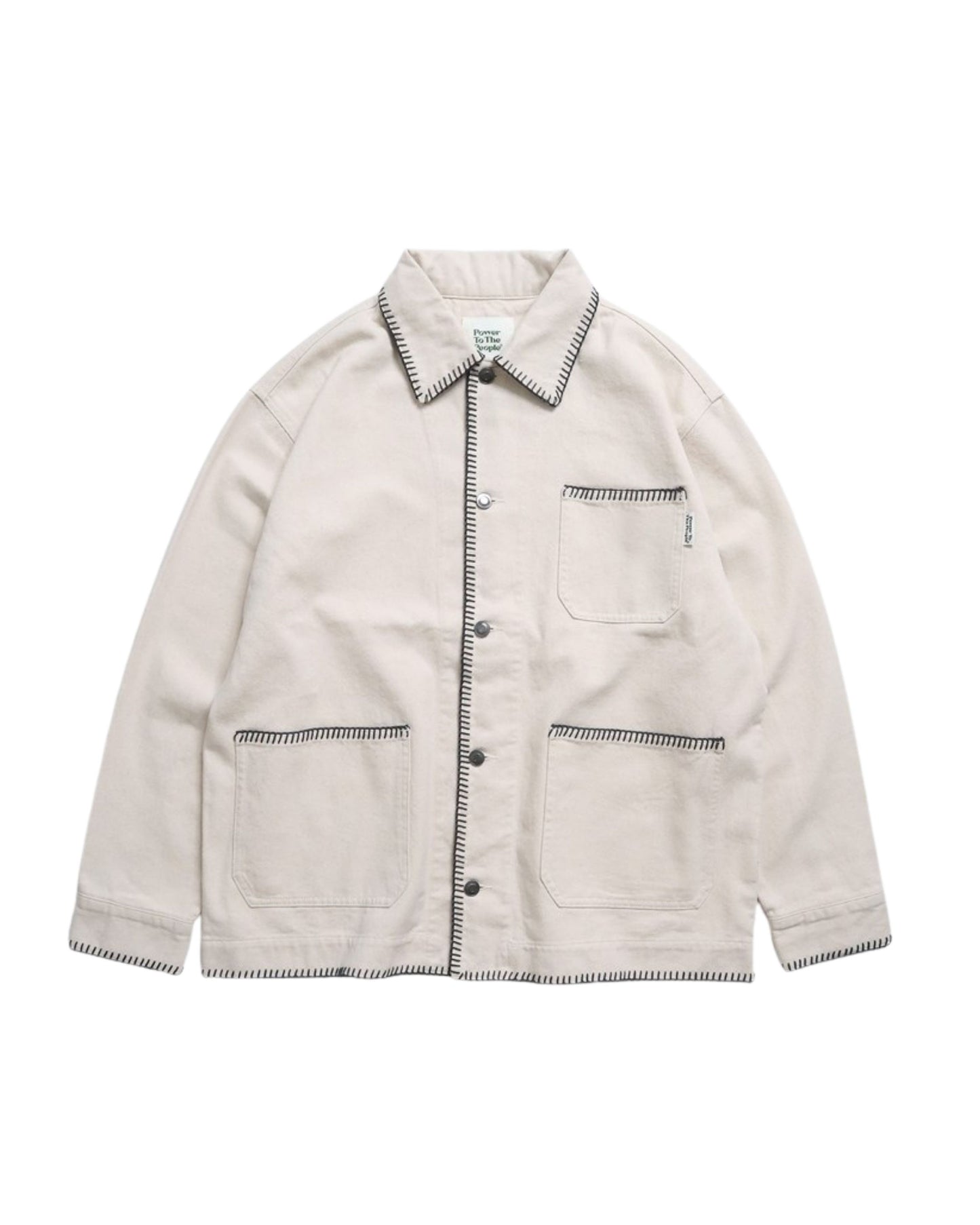 ブランケットステッチ　デニムジャケット