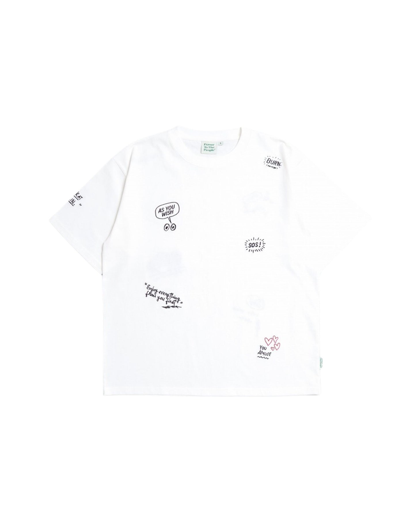 Graffiti embroidered T-shirt