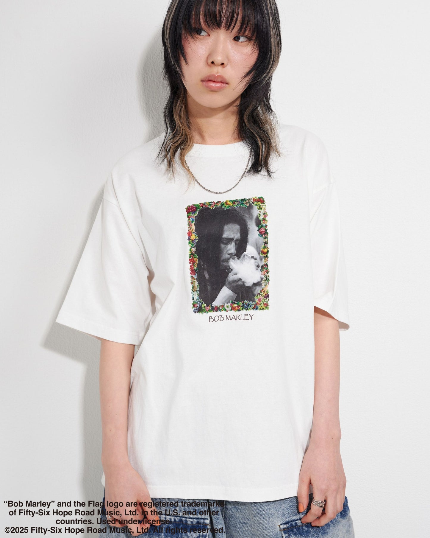 【BOB MARLEY】Flower Photo Tee