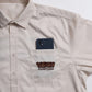 Ghost shirt / 異素材ロゴゴーストシャツ