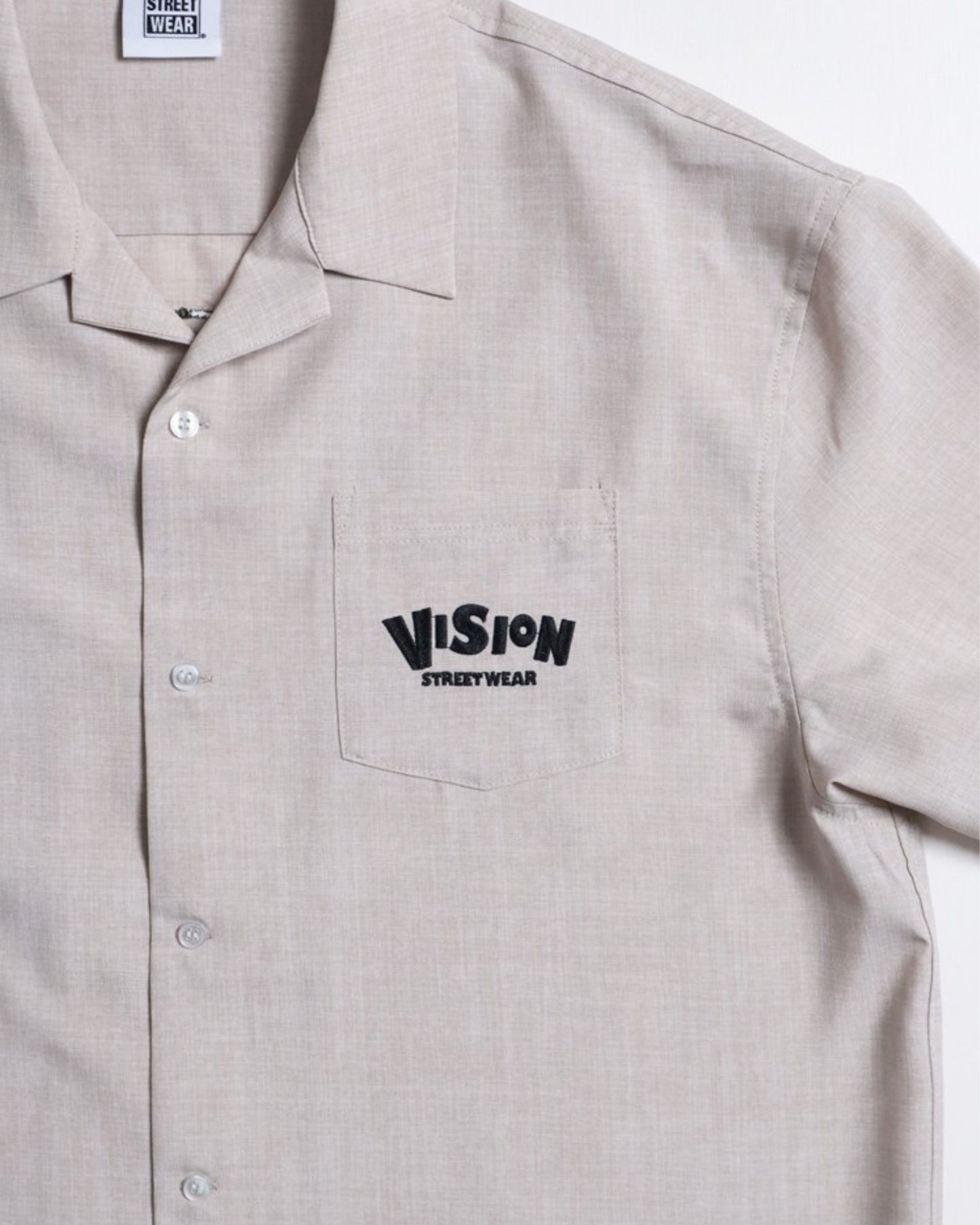 Curve Logo Shirt / 異素材カーブロゴシャツ