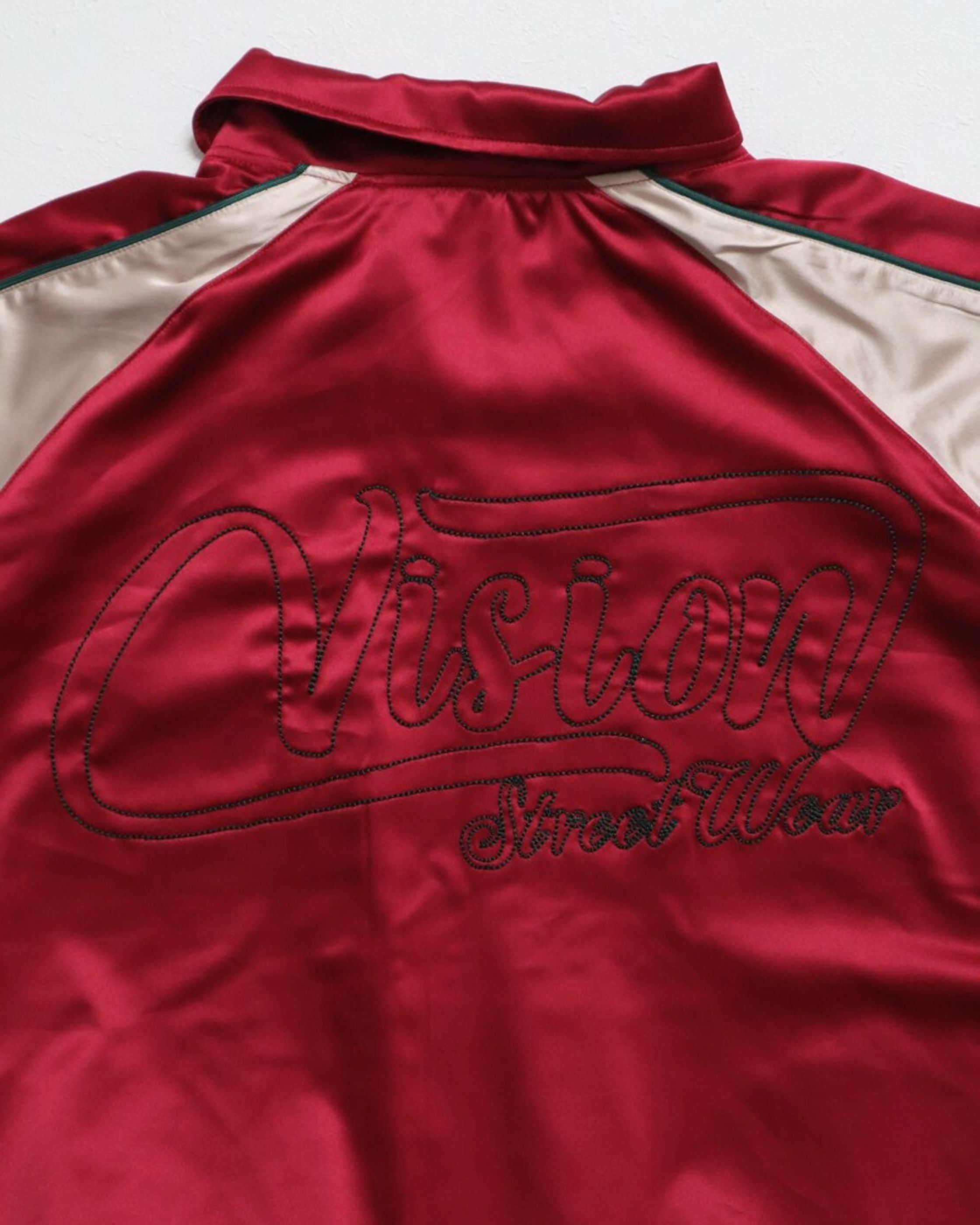 VISION STREET WEAR】Bridge Satin Jacket / サテン刺繍スカジャン