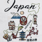 【Japan Series】JAPAN-MAP Tee / 名所マップ刺繍Tシャツ