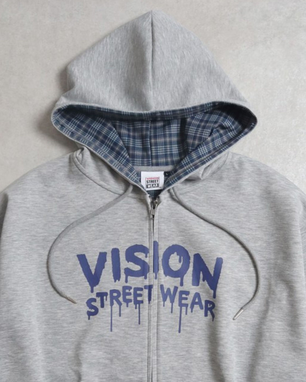Ghost check hood ZIPPK / ゴーストチェックフードパーカー